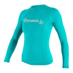Lycra manches longues femme Basic Skin Bleu M