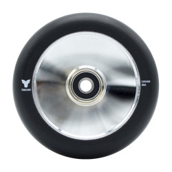 Paire de roues trottinette TRIGGER Hollow Noir/Chrome 120 x 30 mm