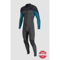 Combinaison intégrale O NEILL Hyperfreak 3/2+ FZ Noir / turquoise MT