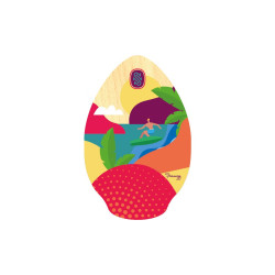 Skimboard WOOD Hanauna Yellow/Orange 30