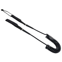 Leash de planche de wing PROLIMIT Leash Wingsurf/Foil Coiled Multi Loop Black