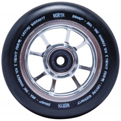 Paire de roues trottinette NORTH Signal V2 Silver 110mm