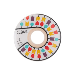 Roues skateboard ALIEN WORSHOP (Jeu De 4) Clone Dna Blanc 53mm