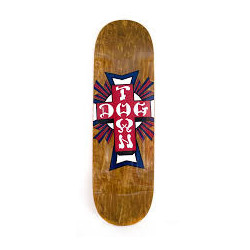 Plateau skate DOGTOWN Cross Logo USA Marron 8.0
