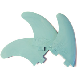 Ailerons de surf Adaoz Wave thruster FCS Bleu