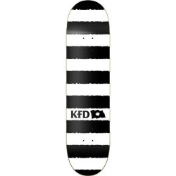 Plateau de skate KFD Stripes Blanc 8.0