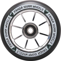 Roue trottinette PANDA Spoked V2 Chrome 110mm