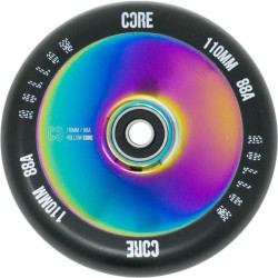 Roue trottinette CORE Hollow V2 Neochrome/Black 110mm