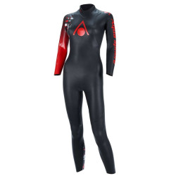 Intégrale Triathlon femme Aquasphère Racer V3 black red