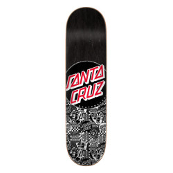 Plateau skate Santa Cruz Deck Flier Collage Dot 8.125 X 31.7