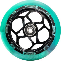 Roue trottinette LUCKY Quatro Noir/Bleu-vert 110mm