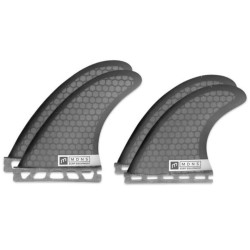 Ailerons surf Quad MADNESS Honeycomb Futures 5" Black
