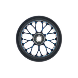 Roue trottinette BLACK PEARL Venom V2 115 12STD Double gomme Bleu Chrome