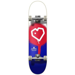 Skate BLUEPRINT Spray Heart V2 Rouge/Bleu 7.75