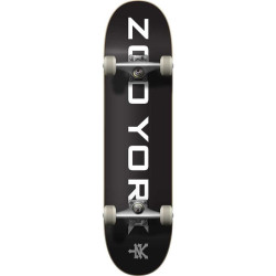 Skate ZOO YORK Logo Block Noir/Blanc 8.0