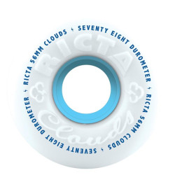RICTA WHEELS (JEU DE 4) CLOUDS 56MM 78A WHITE 78A