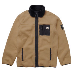 Sweat polaire MYSTIC DTS Teddy zip thru Slate Brown L
