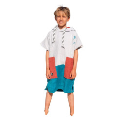 Poncho ALL IN Kid (6-9 ans) Marin Sky / Navy / Brick Waffle FC