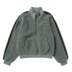 Teddy Zip Up Sweat Women Mystic