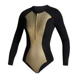 Sway Longarm Super Shorty 2/2mm Fzip Women 'Black Serie' - Black / Gold - XS