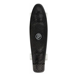 Skate cruiser PLAYLIFE Vinylboard 22*6 Black - white Wheels