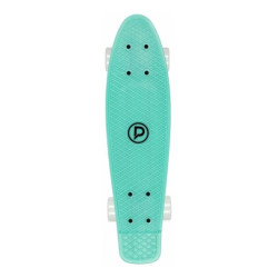 Skate cruiser PLAYLIFE Vinylboard 22*6 Mint - white Wheels