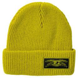 ANTIHERO BEANIE STOCK EAGLE LABEL YELLOW BLACK