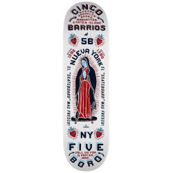 5BORO DECK CINCO BARRIOS WHITE 8.5 X 32