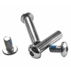 Visserie roller POWERSLIDE Steel Double Axle for brake Hex 38mm/8mm