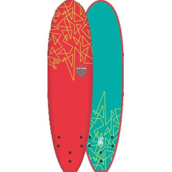 Planche de surf mousse WAVE POWER Softy EPS 7´0 Red/Teal