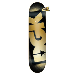 DGK DECK O.G. LOGO FOIL DECK BLACK GOLD 7.9