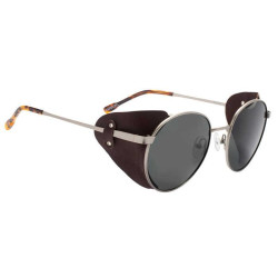 Lunettes de soleil MUNDAKA Karst Silver & Leather Brown