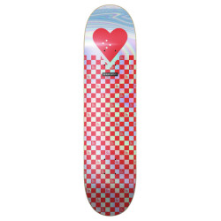 THE HEART SUPPLY DECK R7 FOIL RED CHECKERBOARDS 8.25