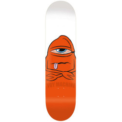 TOY MACHINE DECK 8.0 X 31.63 BORED SECT WHITE