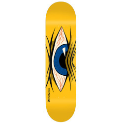 TOY MACHINE DECK MAD EYE YELLOW 8.38 X 32