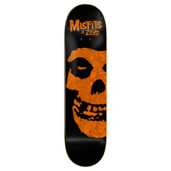 ZERO DECK MISFITS SKULL COLLAGE ORANGE R7 8.5 X 32.3 WB 14.5