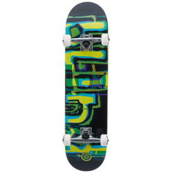 BLIND COMPLETE 7.875 X 31.65 LOGO GLITCH GREEN YELLOW