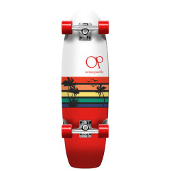 OCEAN PACIFIC COMPLETE CRUISER SUNSET WHITE RED 30 X 8.75