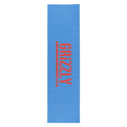 GRIZZLY GRIP PLAQUE STAMP BLUE ORANGE 9 X 33