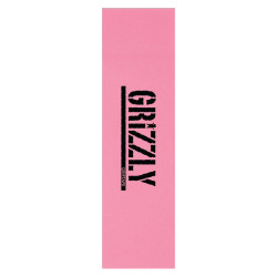 GRIZZLY GRIP PLAQUE STAMP PINK BLACK 9 X 33