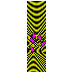 GRIZZLY GRIP PLAQUE VORTEX YELLOW 9 X 33