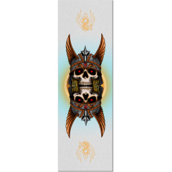 POWELL GRIP PLAQUE ANDERSON SKULL CLEAR 10.5 X 33