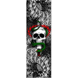 POWELL GRIP PLAQUE MC GILL SKULL CLEAR 10.5 X 33