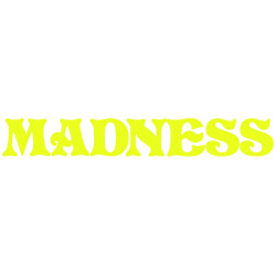 MADNESS STICKERS MADNESS VINYL DECAL 5PK SAFETY YELLOW