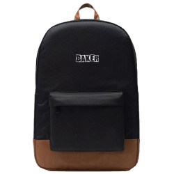 BAKER BAG BRAND LOGO BLK BROWN BACKPACK
