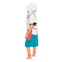 Poncho ALL IN Kid (6-9 ans) Marin Sky / Navy / Brick Waffle