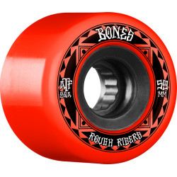 BONES WHEELS (JEU DE 4) ATF 59MM ROUGH RIDERS RUNNER RED 80A