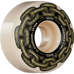 BONES WHEELS (JEU DE 4) XF 54MM V1 GOLD CHAIN 97A