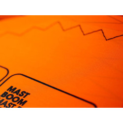 Mastsleeve Material Orange Width 1.45m p/m