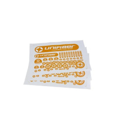 Unifiber Sticker Sheet Orange